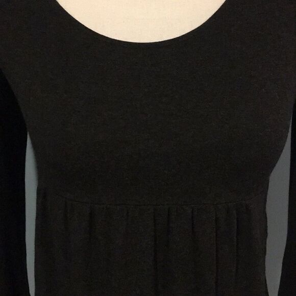 Veronique Maternity Heather Grey Log Sleeve Top - Picture 2 of 5